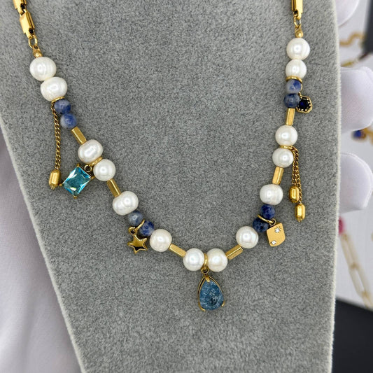 18K gold plated Stars necklace