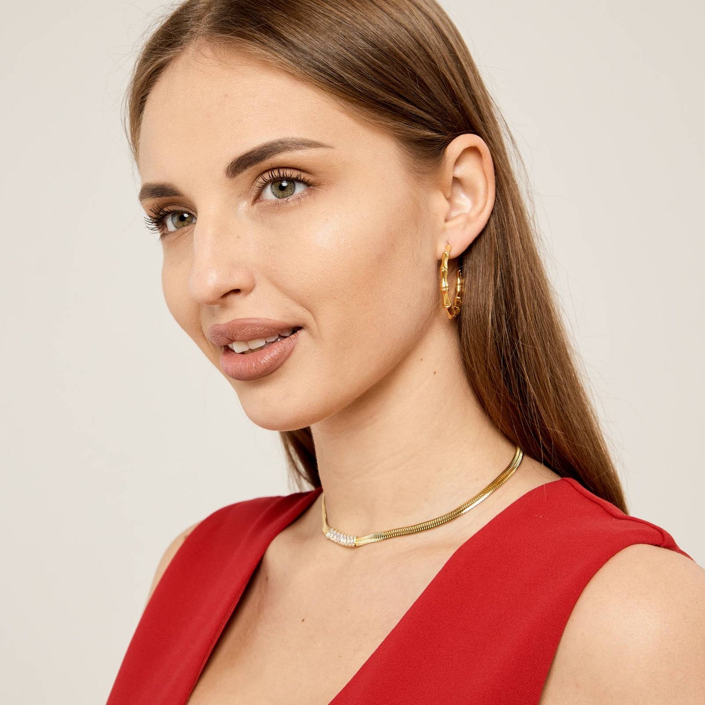 18K gold plated Stainless steel necklace