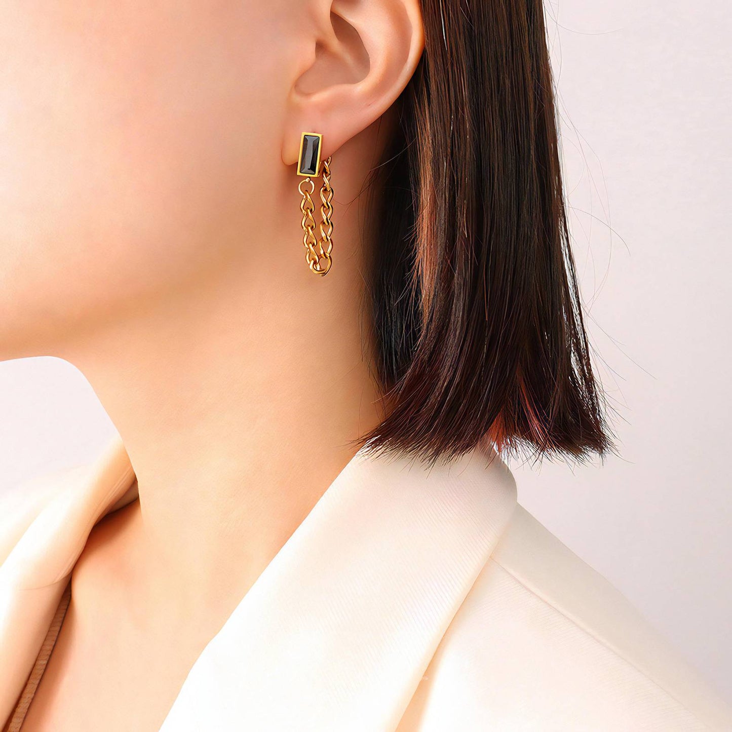18K gold plated Stainless steel earrings