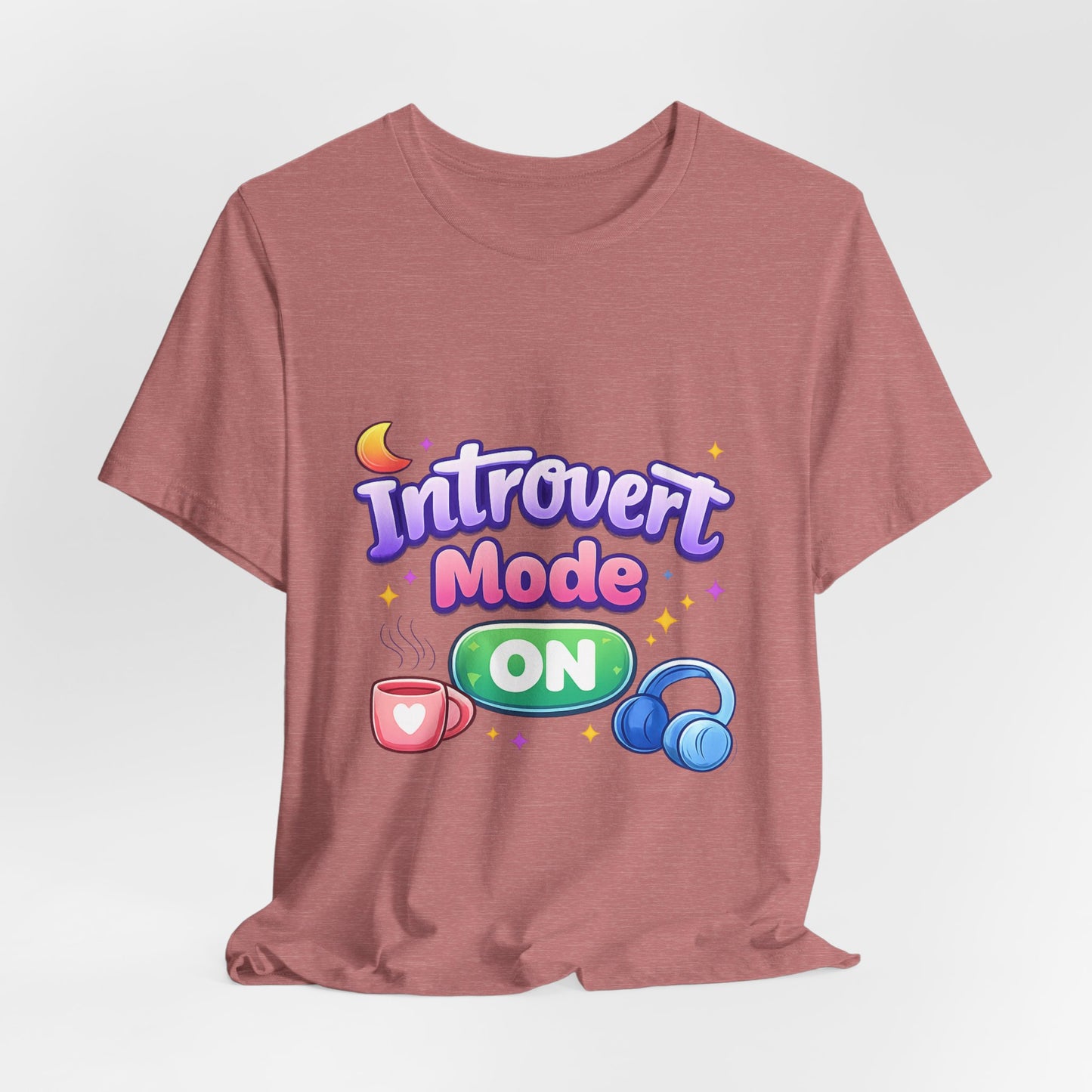 Introvert Mode On T-Shirt — Cute Pastel Graphic Tee
