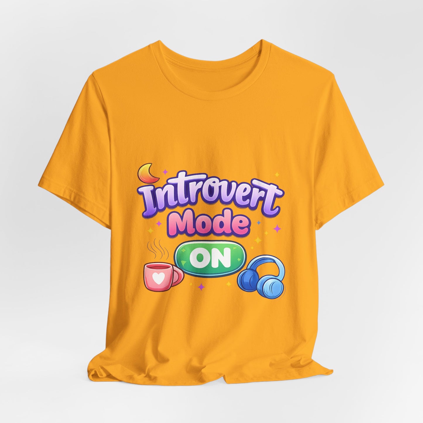 Introvert Mode On T-Shirt — Cute Pastel Graphic Tee