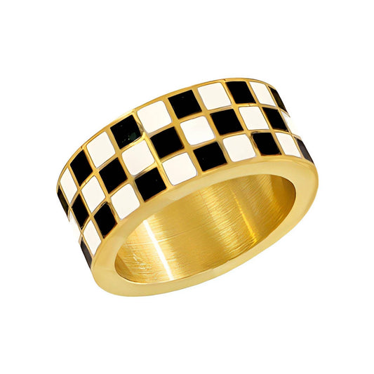 18K gold plated Stainless steel finger ring