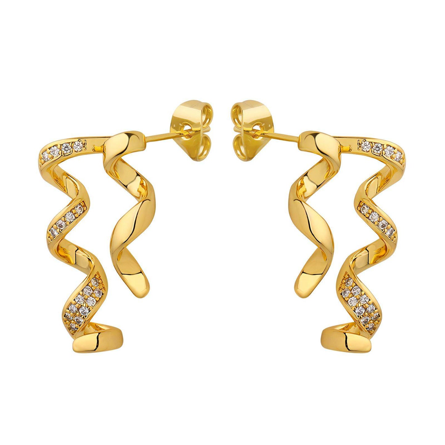 18K gold plated earrings