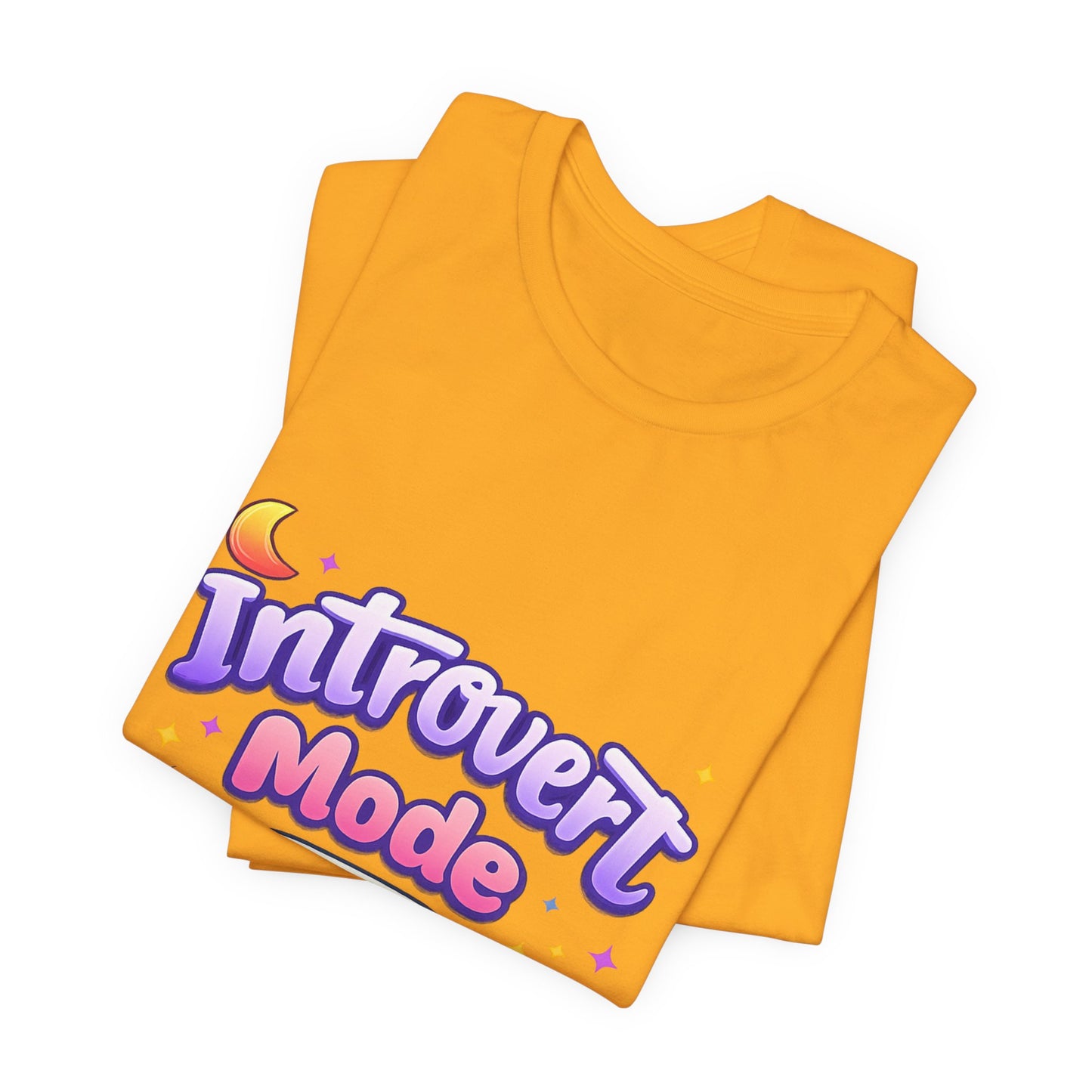 Introvert Mode On T-Shirt — Cute Pastel Graphic Tee