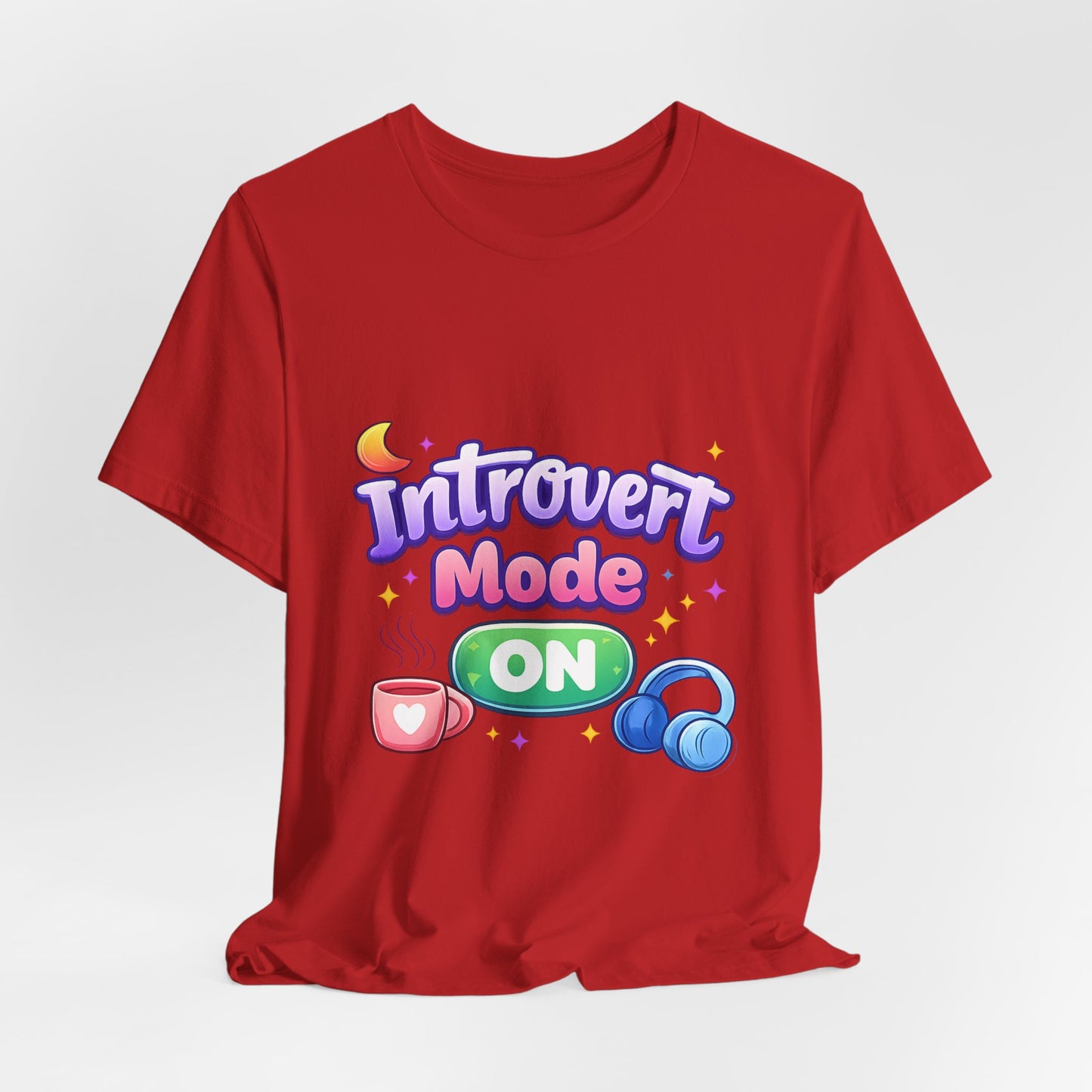Introvert Mode On T-Shirt — Cute Pastel Graphic Tee