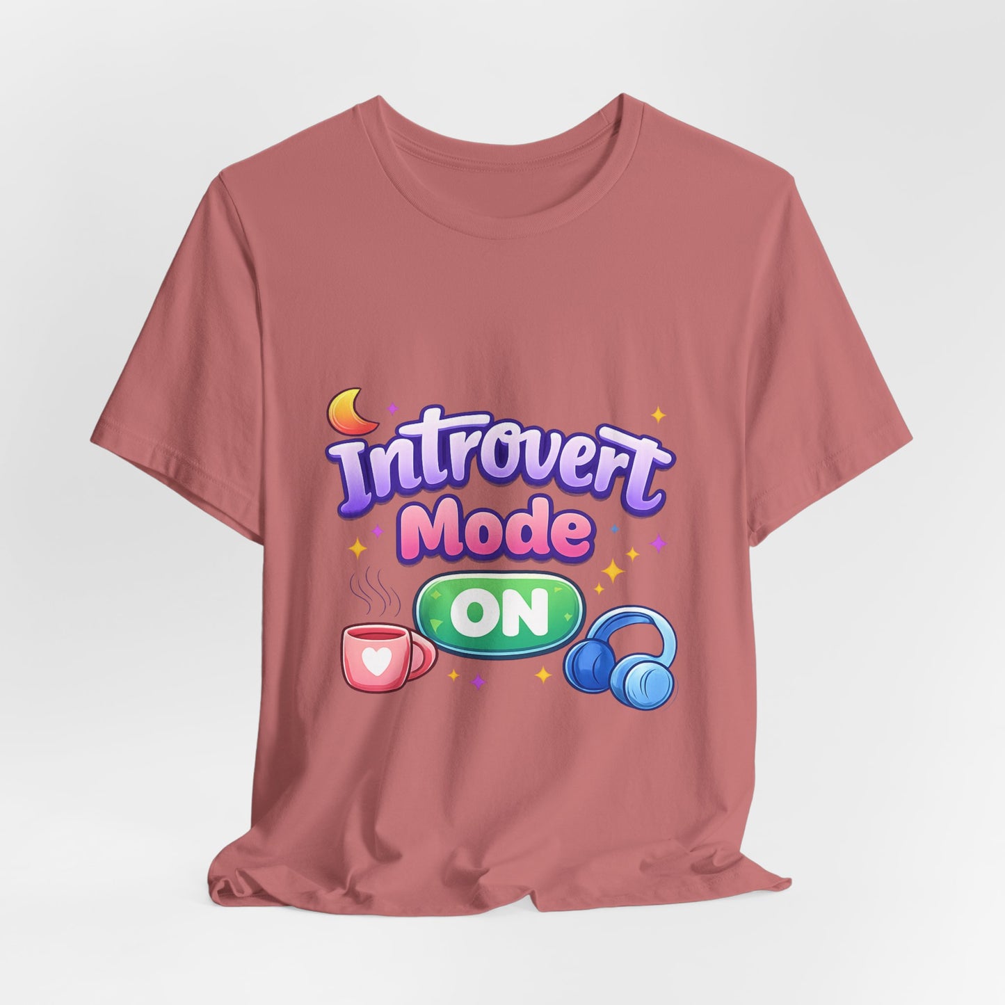 Introvert Mode On T-Shirt — Cute Pastel Graphic Tee