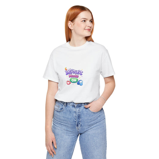 Introvert Mode On T-Shirt — Cute Pastel Graphic Tee