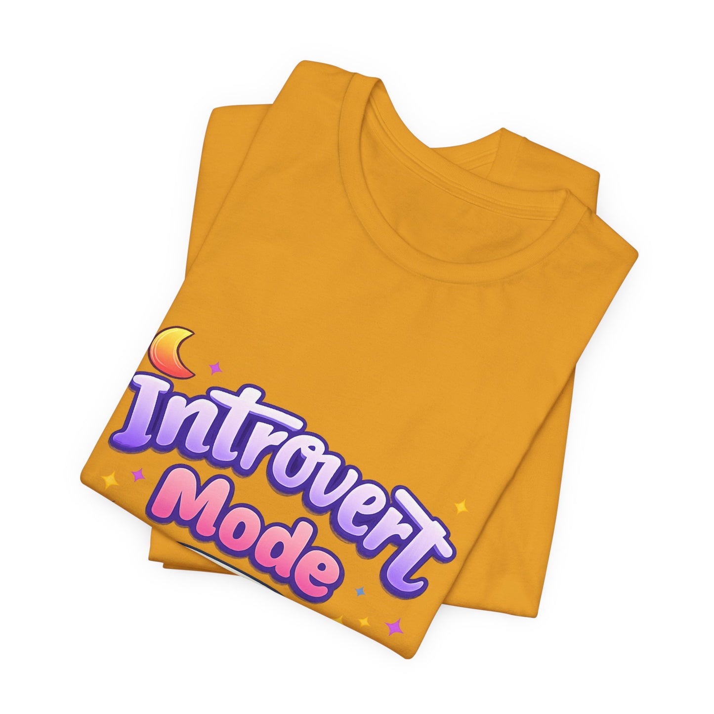 Introvert Mode On T-Shirt — Cute Pastel Graphic Tee