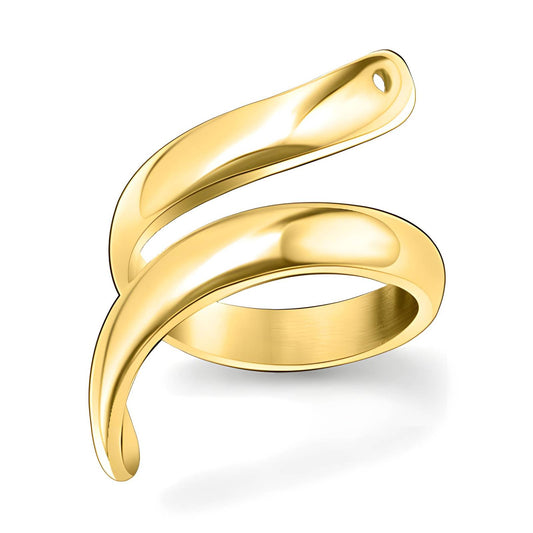 18K gold plated Stainless steel finger ring