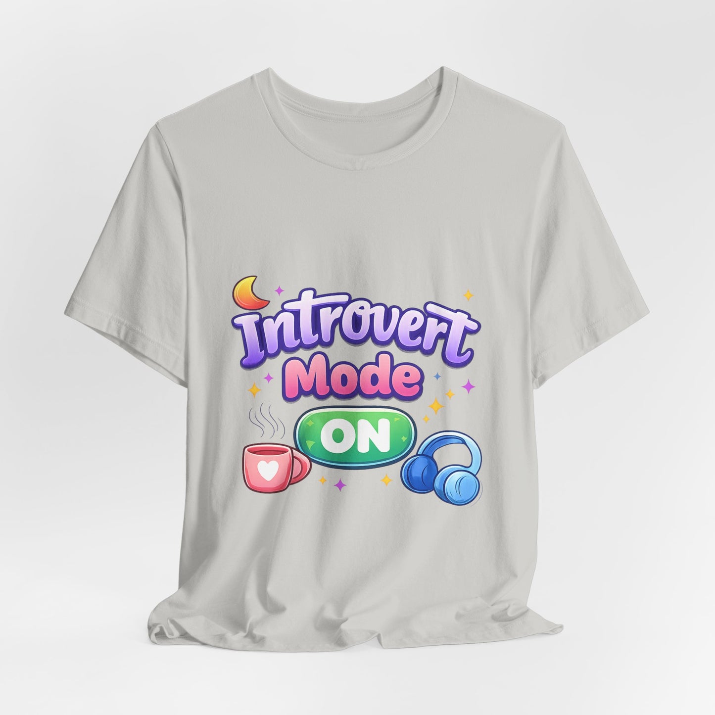 Introvert Mode On T-Shirt — Cute Pastel Graphic Tee