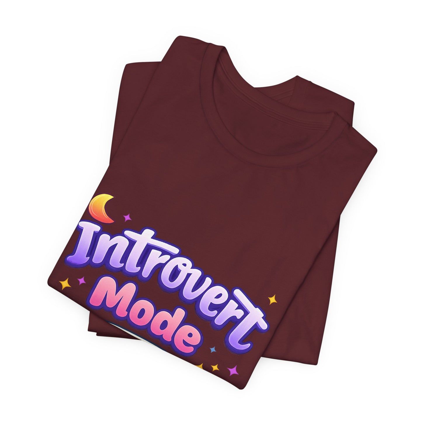 Introvert Mode On T-Shirt — Cute Pastel Graphic Tee