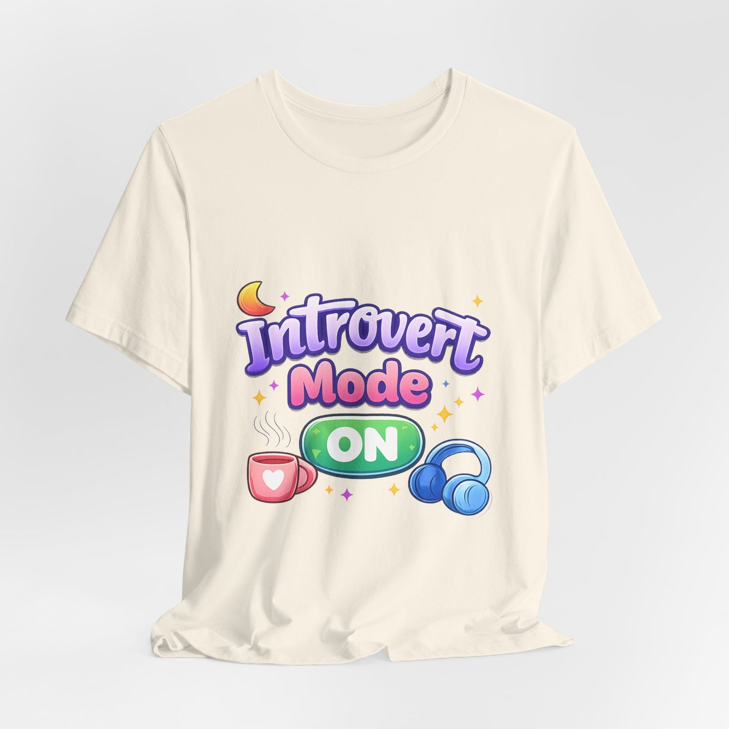 Introvert Mode On T-Shirt — Cute Pastel Graphic Tee