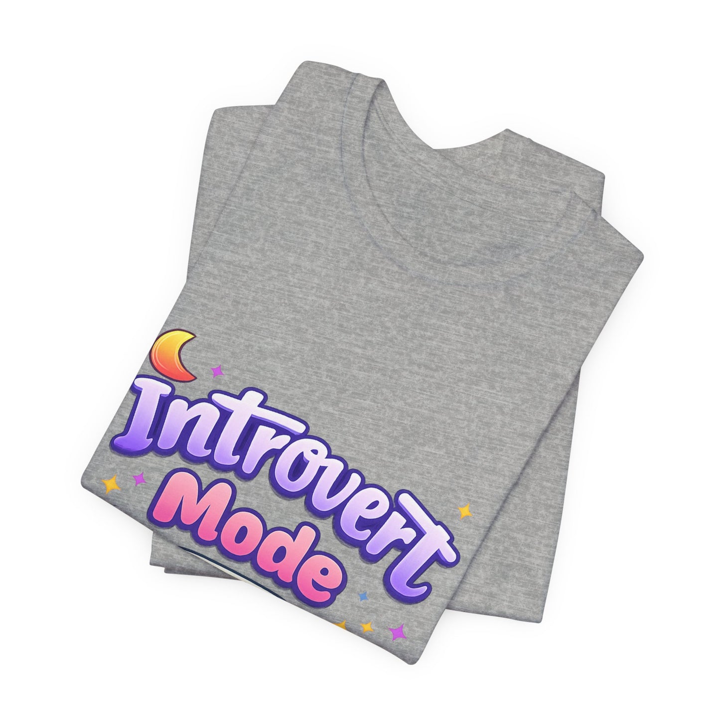Introvert Mode On T-Shirt — Cute Pastel Graphic Tee