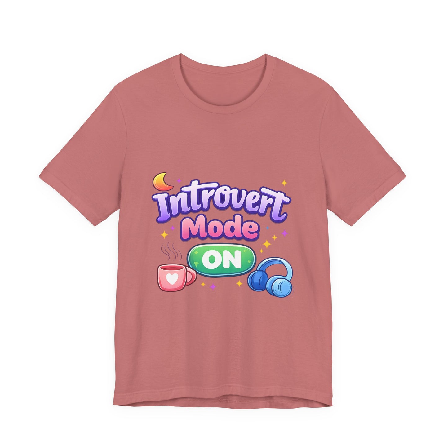 Introvert Mode On T-Shirt — Cute Pastel Graphic Tee