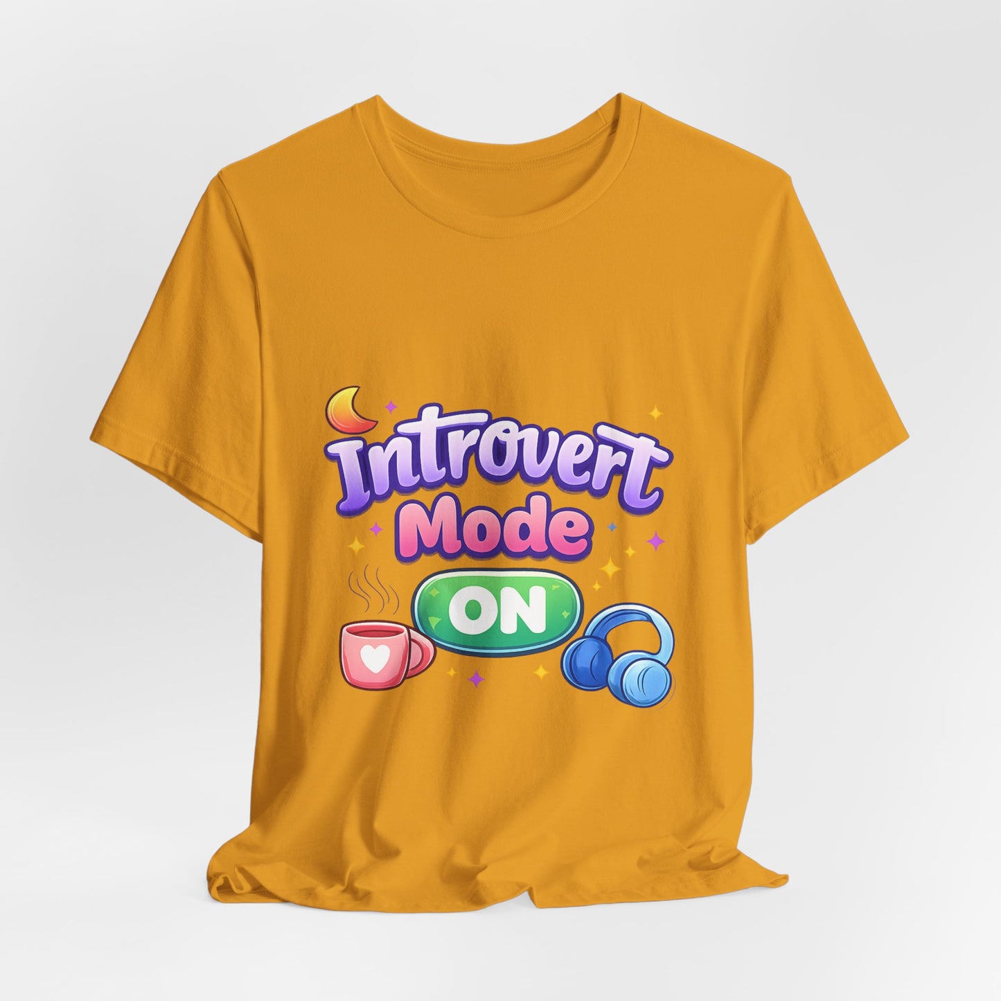Introvert Mode On T-Shirt — Cute Pastel Graphic Tee