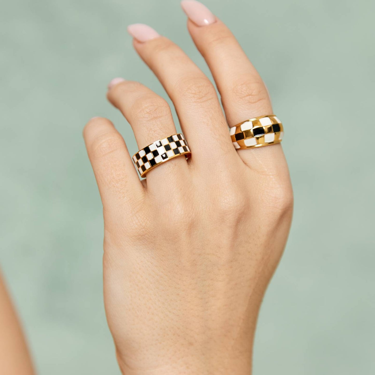 18K gold plated Stainless steel finger ring