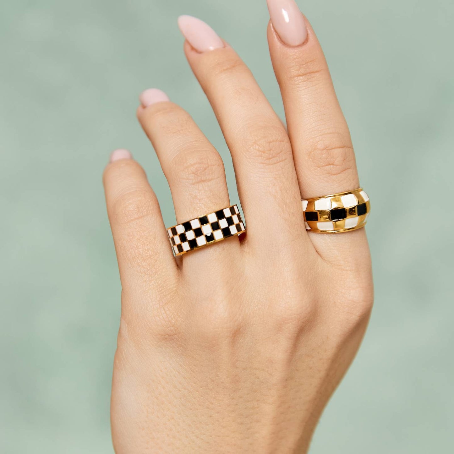 18K gold plated Stainless steel finger ring, Intensity
