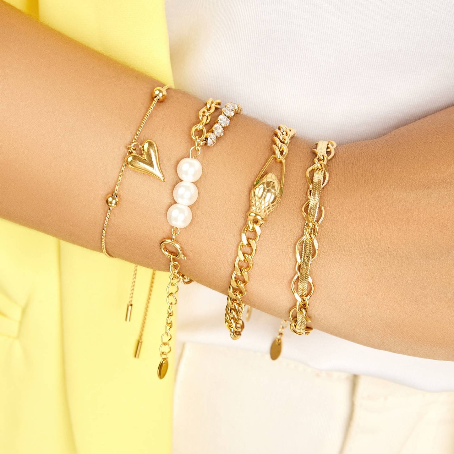 18K gold plated Stainless steel bracelet