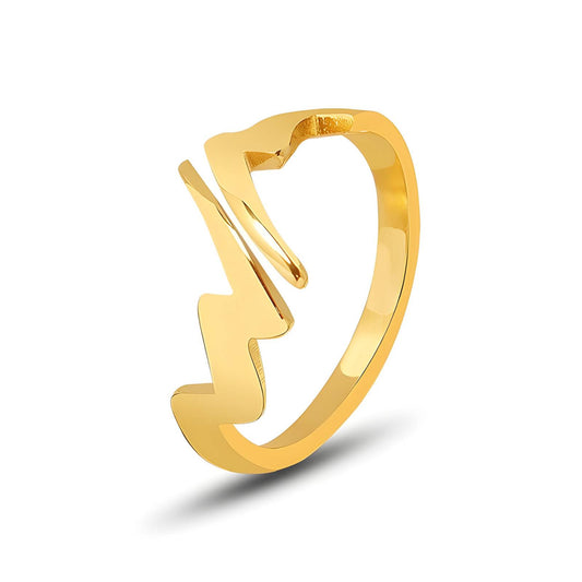 18K gold plated Stainless steel finger ring