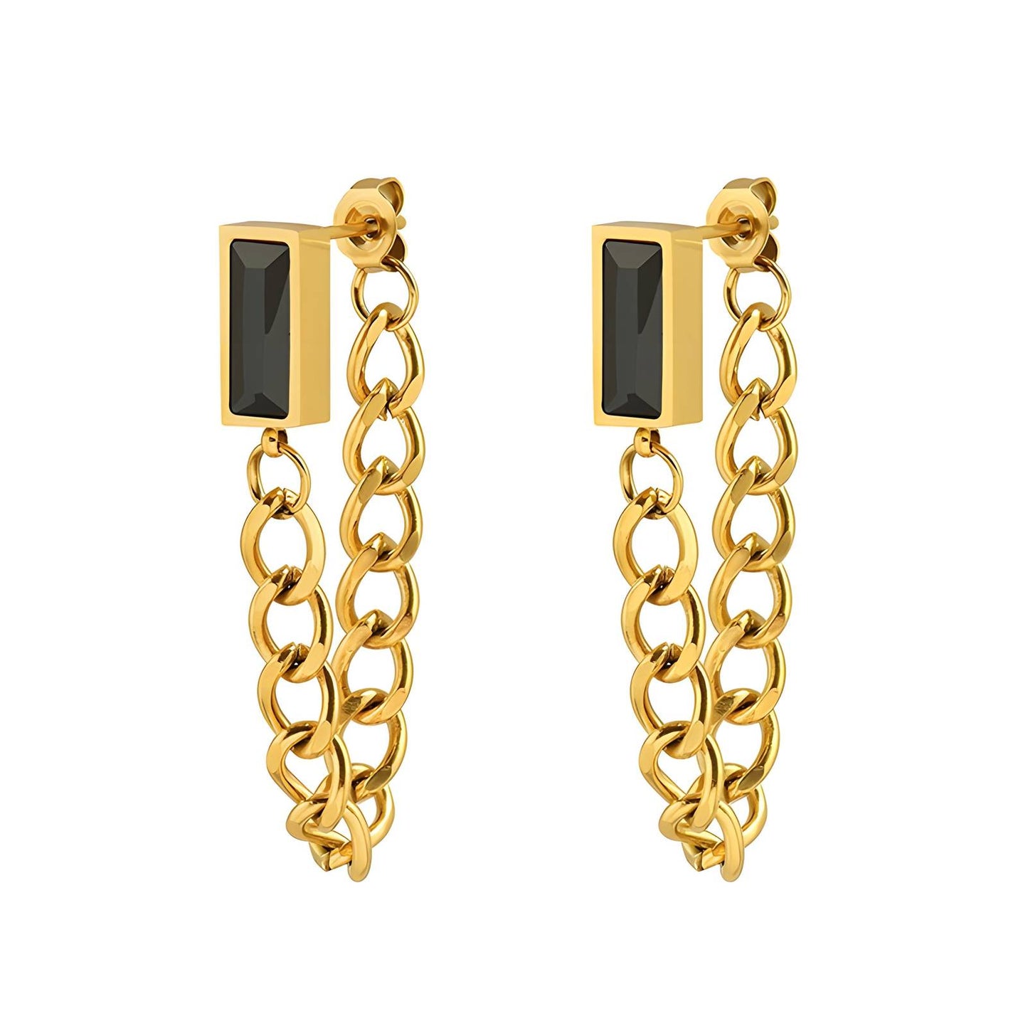 18K gold plated Stainless steel earrings
