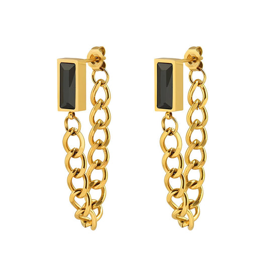 18K gold plated Stainless steel earrings