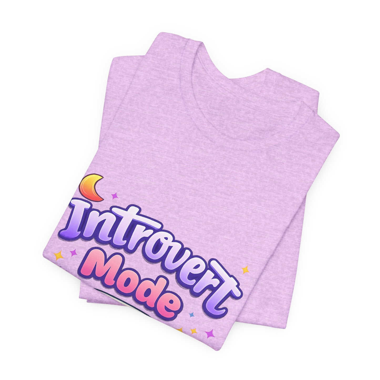 Introvert Mode On T-Shirt — Cute Pastel Graphic Tee